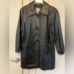 Worthington Lambskin long line jacket